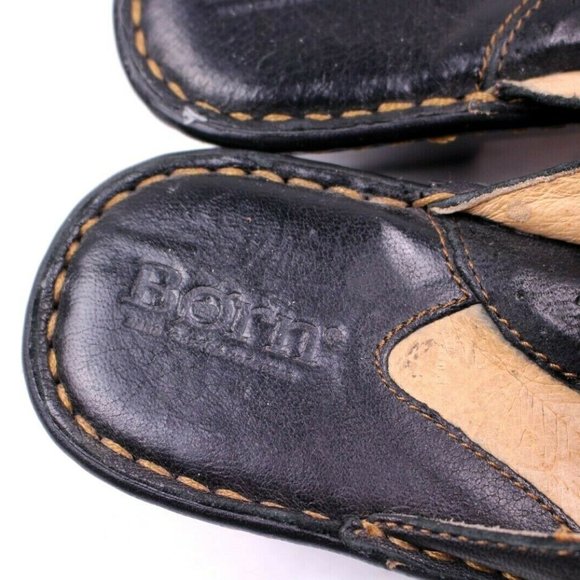 Born Womens Platform Soft Leather Comfort Clogs - Picture 3 of 6